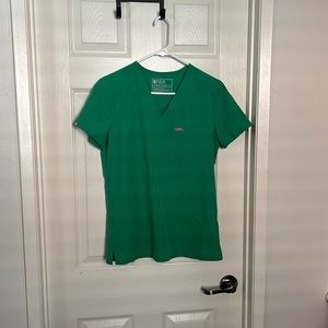 FIGS lime green scrub top